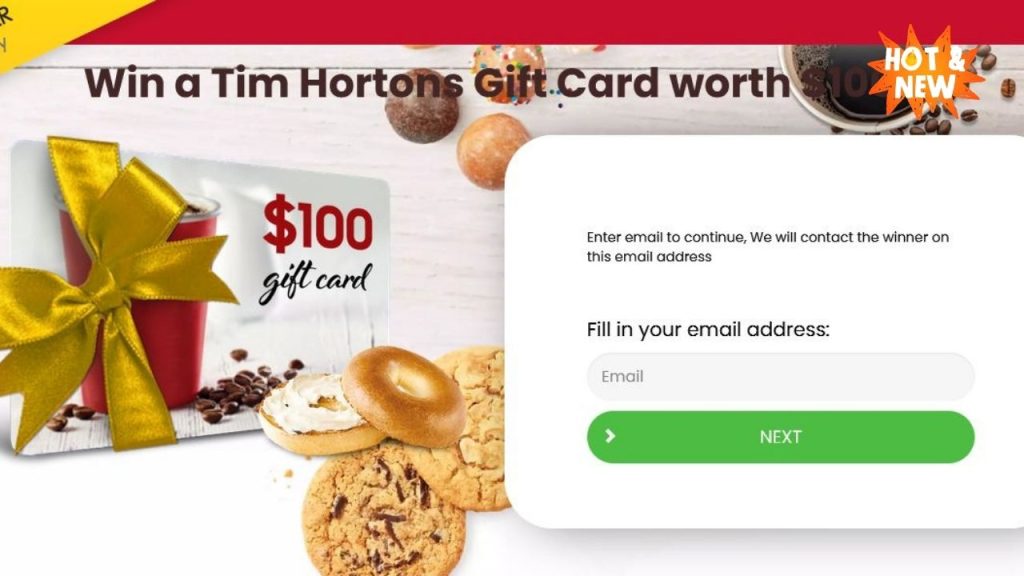 Win a Tim Hortons Gift Card worth $100